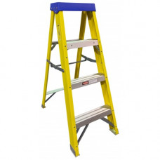 Fibre Glass Step Ladder to BS EN 131 4 Tread ( 3 usable steps & tray )